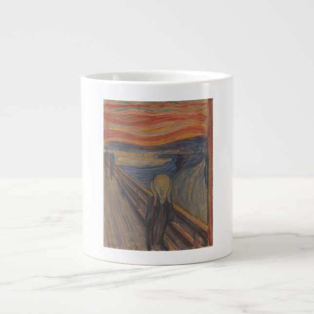 The Scream of Nature by Edvard Munch 1893 Large Coffee Mug (Front)