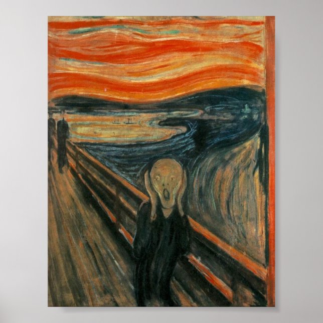 The Scream Poster! The Scream by Edvard Mu Poster (Front)