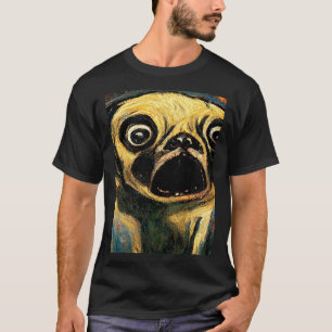 The Scream Pug Version Cute Dog T-Shirt