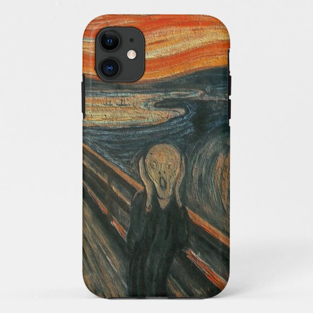 The Scream (Textured) by Edvard Munch Case-Mate iPhone Case (Back)