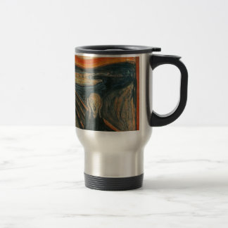 The Scream (Textured) by Edvard Munch Travel Mug