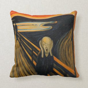 The Scream Throw Pillow