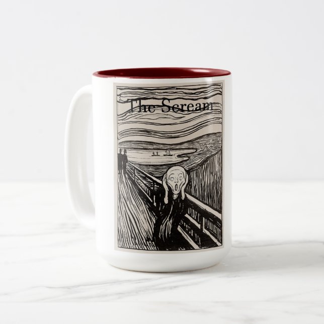 The Scream Two-Tone Coffee Mug (Front Left)