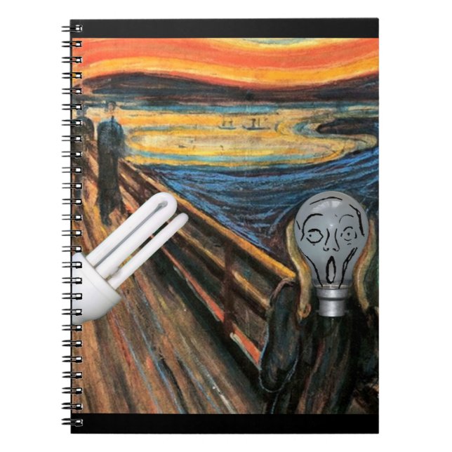 The Screaming Lightbulb Notebook (Front)