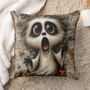The Screaming Softness: A Howl Between Headlines Throw Pillow