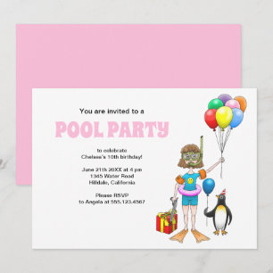 The scuba diver and the penguin invitation