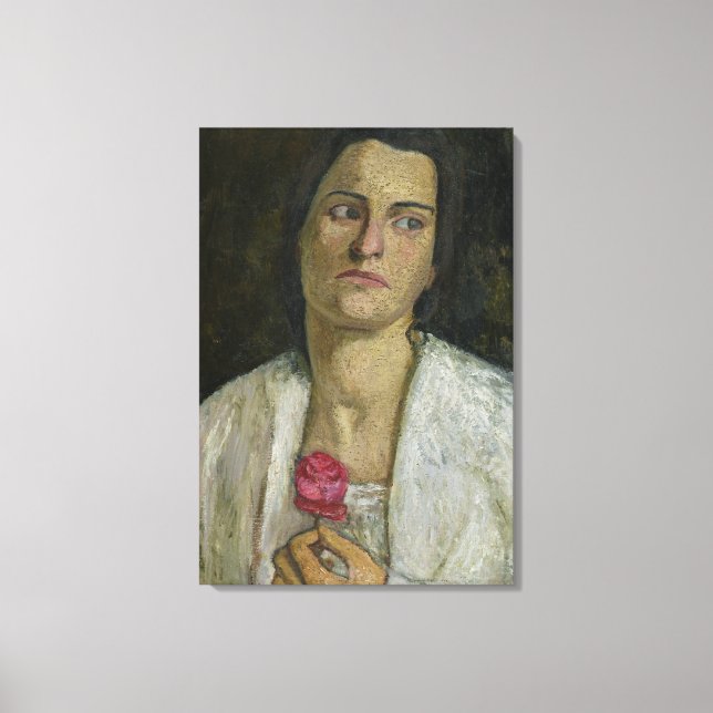 The Sculptress Clara Rilke-Westhoff  1905 Canvas Print (Front)