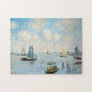 The Sea at Amsterdam Monet Fine Art Jigsaw Puzzle