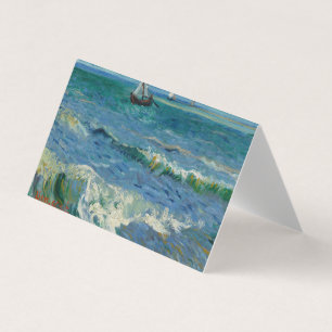 The Sea at Les Saintes Maries de la Mer   Van Gogh Business Card