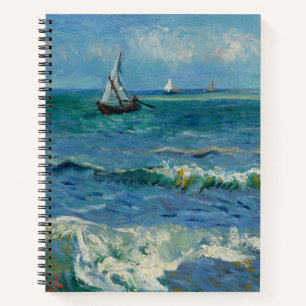 The Sea at Les Saintes Maries de la Mer Van Gogh Notebook
