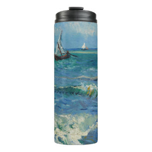 The Sea at Les Saintes Maries de la Mer   Van Gogh Thermal Tumbler