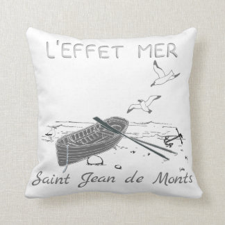 The sea effect - beach to customize throw pillow
