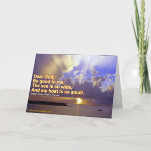 The sea is so wide-Greeting Card