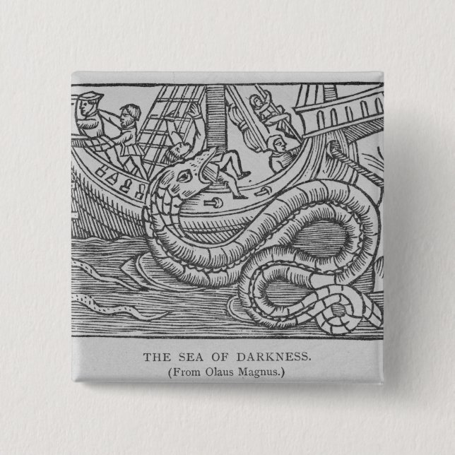 The Sea of Darkness 2 Inch Square Button (Front)