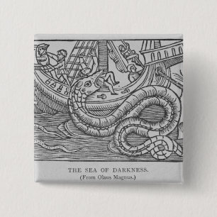 The Sea of Darkness 2 Inch Square Button