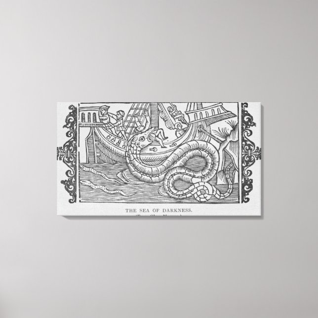 The Sea of Darkness Canvas Print (Front)