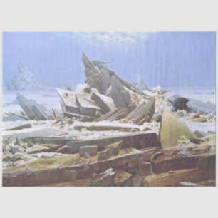 The Sea of Ice (by Caspar David Friedrich) Tissue Paper