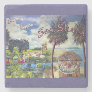 The Sea Shack, Hilton Head Marble Coaster