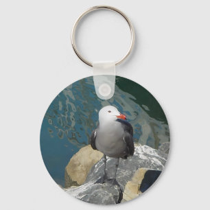 The Seagull Larry Day Ken Gauge Bird Photography Keychain