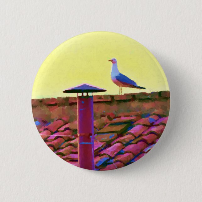 The seagull on an Afternoon of Conclave 2 Inch Round Button (Front)