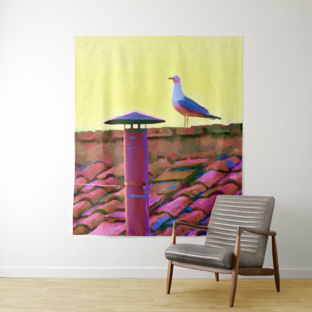 The seagull on an Afternoon of Conclave Tapestry (In Situ)