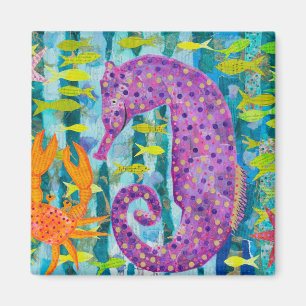 The Seahorse and Crab Magnet