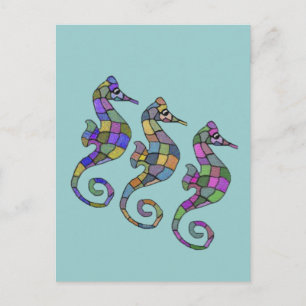 The Seahorse Rainbow Postcard
