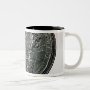 The seal of King Charles II Two-Tone Coffee Mug
