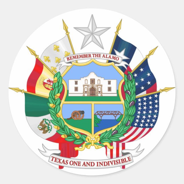 The Seal of Texas Flags of the World (Front)