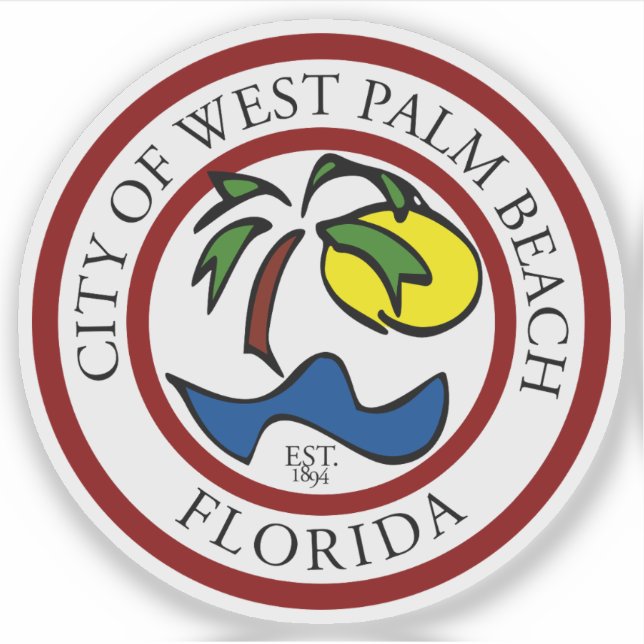 The Seal of West Palm Beach, Florida, USA (Front)