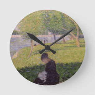 The seamstress, or Sunday at the Grande Jatte, stu Round Clock