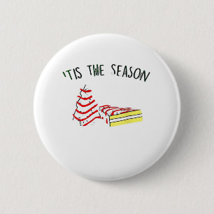 The Season Christmas Tree  2 Inch Round Button