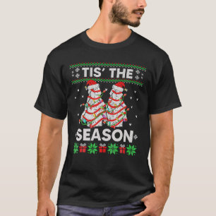The Season Christmas Tree Cakes Debbie Becky Xmas T-Shirt
