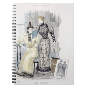 The Season, fashion plate for 'The Queen', Septemb Notebook
