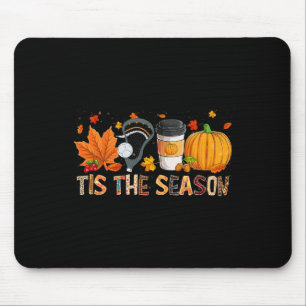 The Season Leopard Pumpkin Lacrosse Halloween Fall Mouse Pad