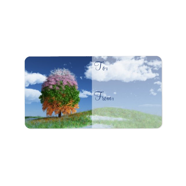 The Season Tree Gift Label (Front)