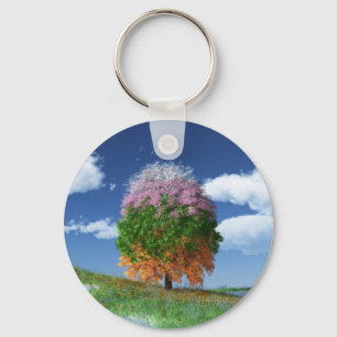 The Season Tree Keychain