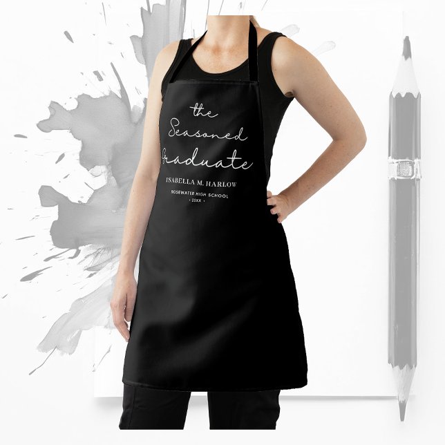 The Seasoned Graduate Personalized Apron (Creator Uploaded)