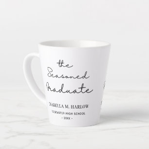 The Seasoned Graduate Personalized Latte Mug