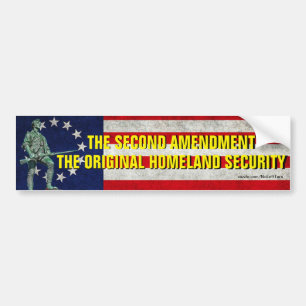 The Second Amendment Original Homeland Security Bumper Sticker