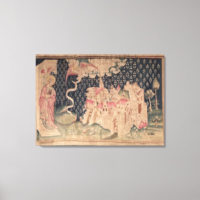 The second angel announces the fall of Babylon Canvas Print (Front)