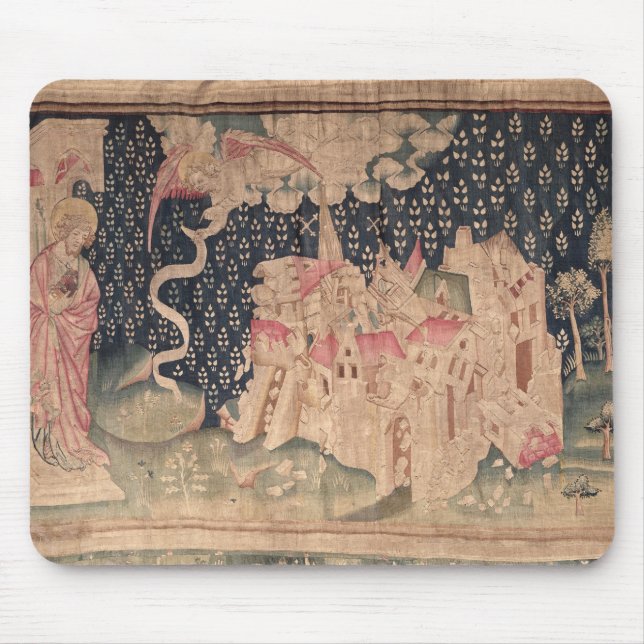 The second angel announces the fall of Babylon Mouse Pad (Front)