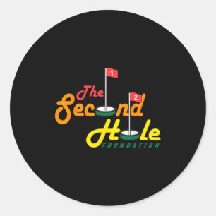 The Second Hole Foundation Funny Apparel  Classic Round Sticker