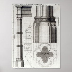 The Second Order of Gothic Architecture, 1741 Poster