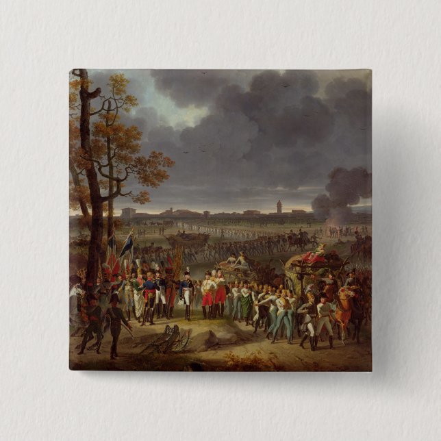 The Second Siege of Mantua 2 Inch Square Button (Front)