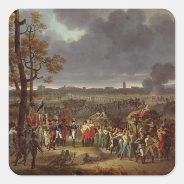 The Second Siege of Mantua Square Sticker (Front)