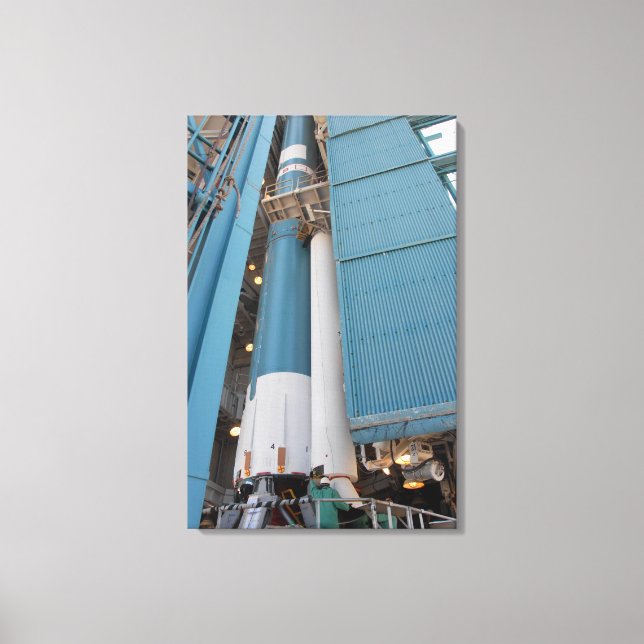The second solid rocket motor is moved into pla canvas print (Front)