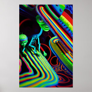 The Secret Birthday Party Ken Gauge Surrealism Poster
