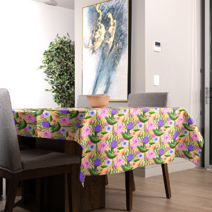 The Secret Garden Of Sea Holly And Lilies Tablecloth