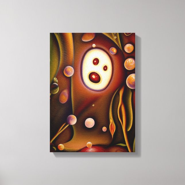 the secret garden surreal art painting flowers pos canvas print (Front)